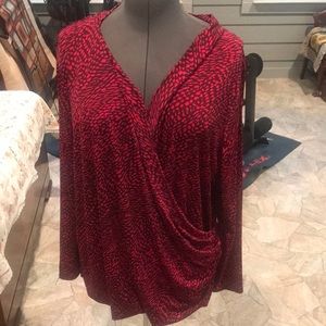 Apt 9 Tunic Pink and Brown Size 2X